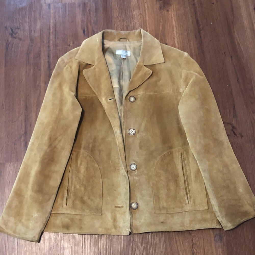 The territory Ahead Light brown leather jacket